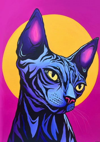cykl "Kot i koty" akryl 60x80cm-kopia.JPG