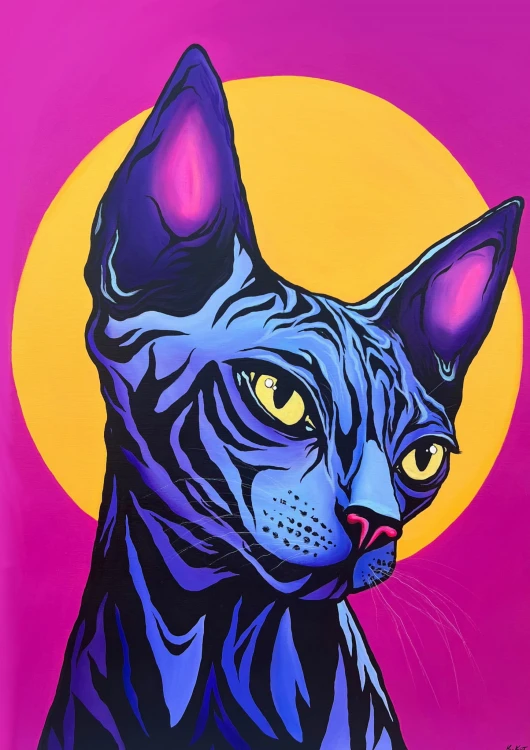 cykl "Kot i koty" akryl 60x80cm-kopia.JPG