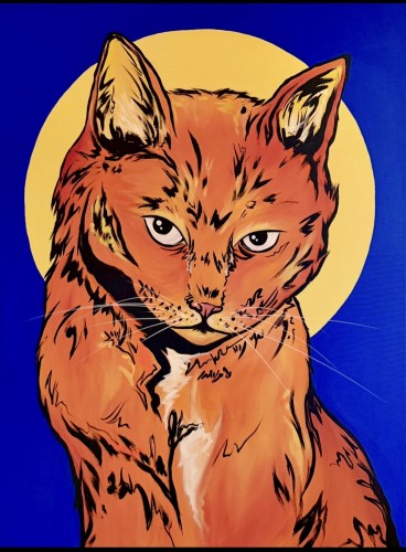 "Spokój ma oczy kota" akryl 60x80cm .jpg