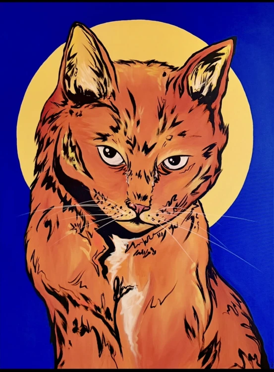 "Spokój ma oczy kota" akryl 60x80cm .jpg